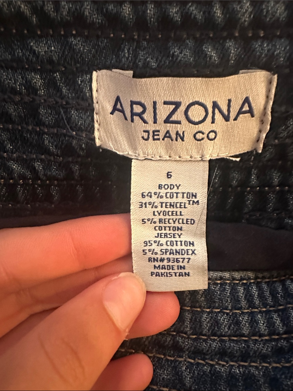 Arizona Jean Company Dark Blue Pleated Denim Skirt - Picture 3 of 3